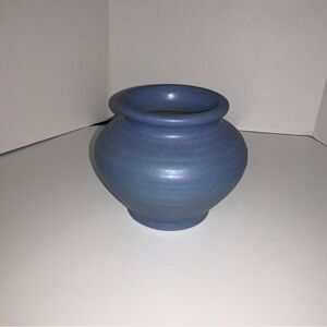 Handcrafted Blue vintage pottery Vase